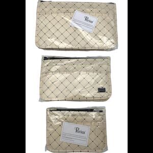 Periea 3-pack Purse Organizers Black Dots